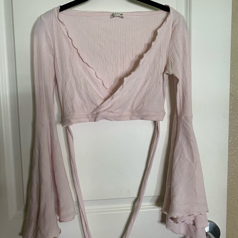 Wrap around crop top